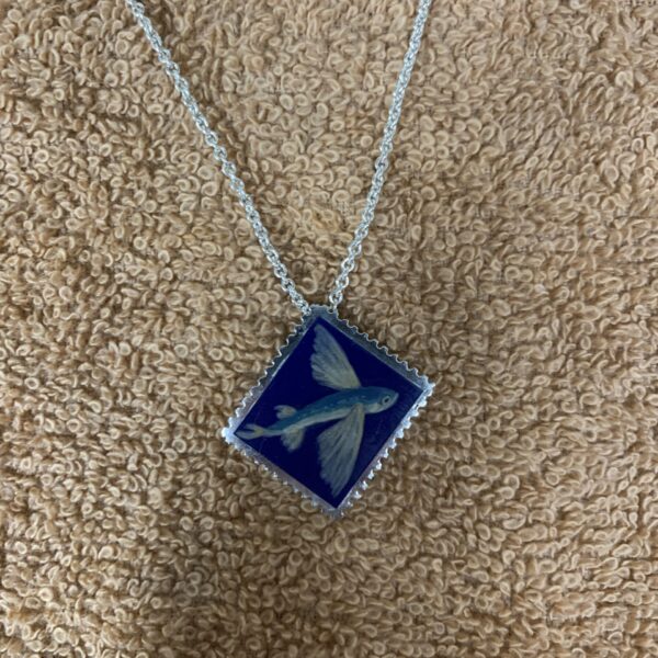 Stamp Pendant - Flying Fish | Ellyse Bendillo