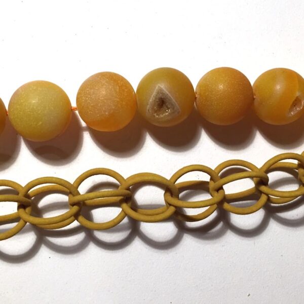 Orange Druzy Chain | Maria Eife