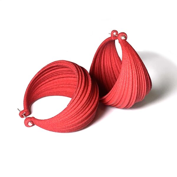 Pleated Hoops - Royal Blue | Maria Eife