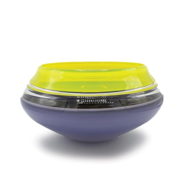 Glass Basket (purple bottom/lime top) | Sonja Blomdahl