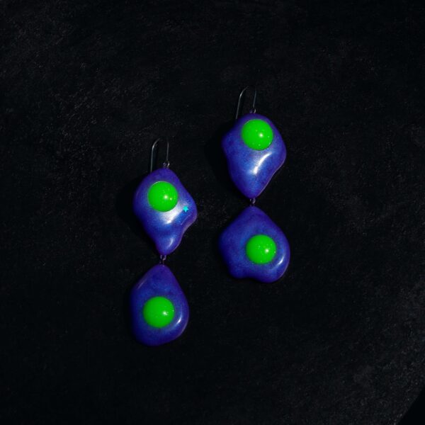 Glow in the dark Egg Earrings (Two-Egg Combo) | Rebecca Schena