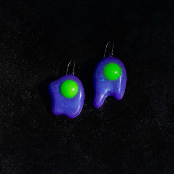 Glow in the dark Egg Earrings (One-Egg Combo) | Rebecca Schena