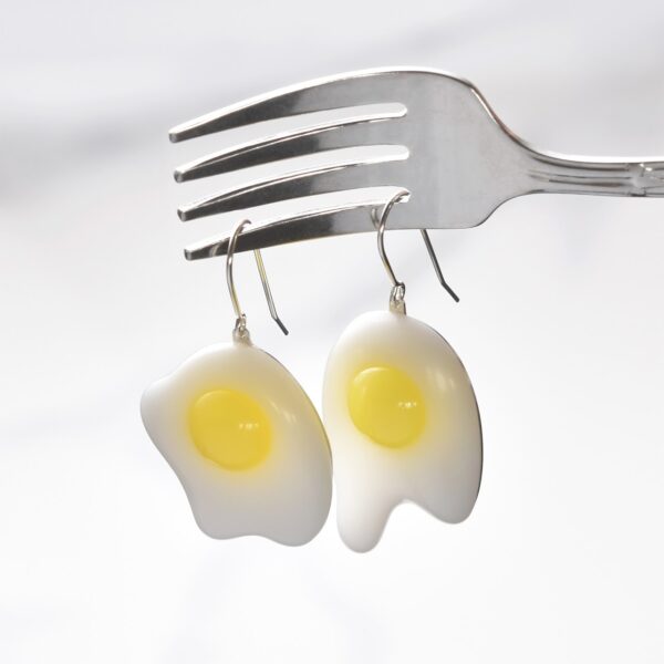 Sunny-Side Up Egg Earrings (One-Egg Combo) | Rebecca Schena