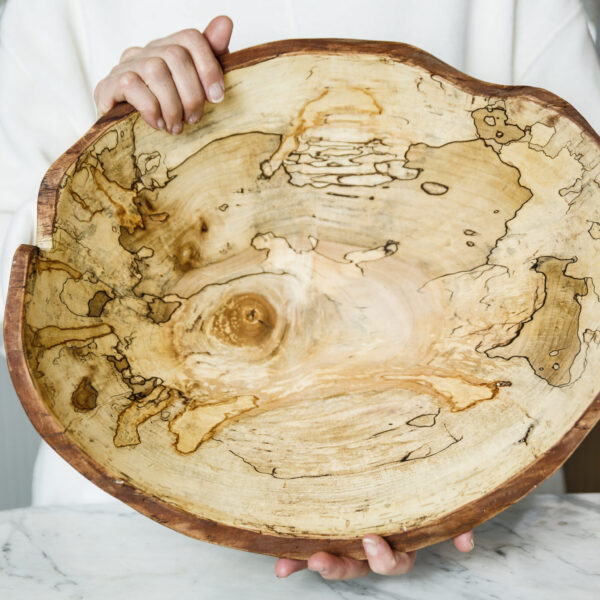 13" Spalted Maple Bowl | Spencer Peterson
