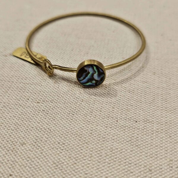 Round Abalone Bangle | Eric Silva