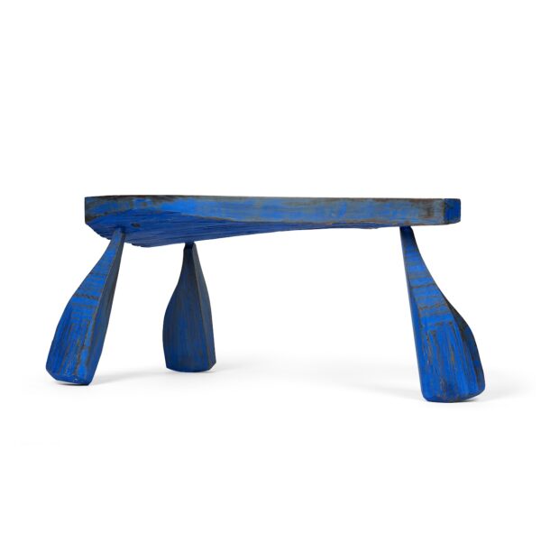 Wishbone Bench VI in Blue | Ellie Richards