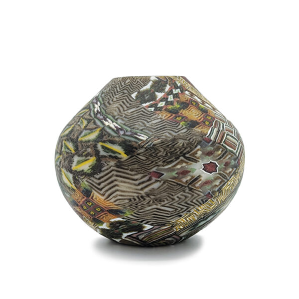 Fused Murrine Glass vase