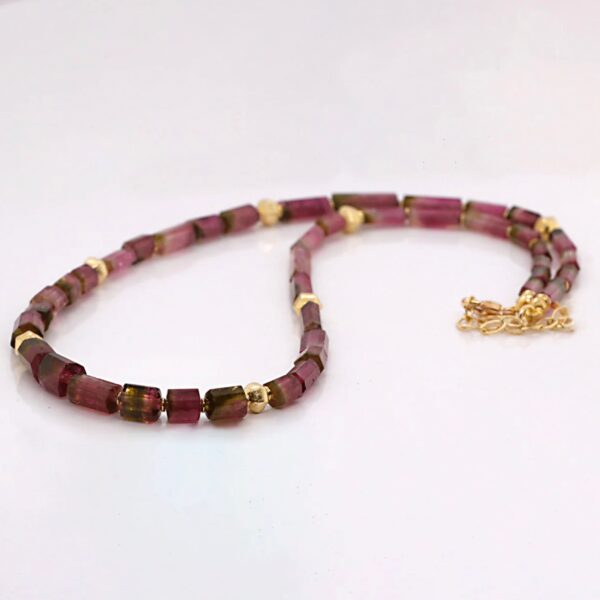 Bicolor Tourmaline Crystal Bead Necklace | Barbara Heinrich
