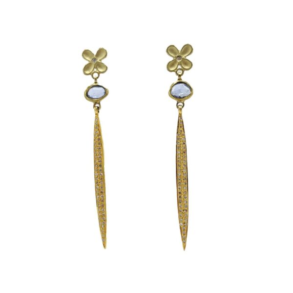 Diamond Stiletto Post Earrings | Rebecca Myers