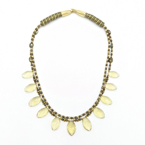 Lemon Quartz Petals Necklace | Susan Green