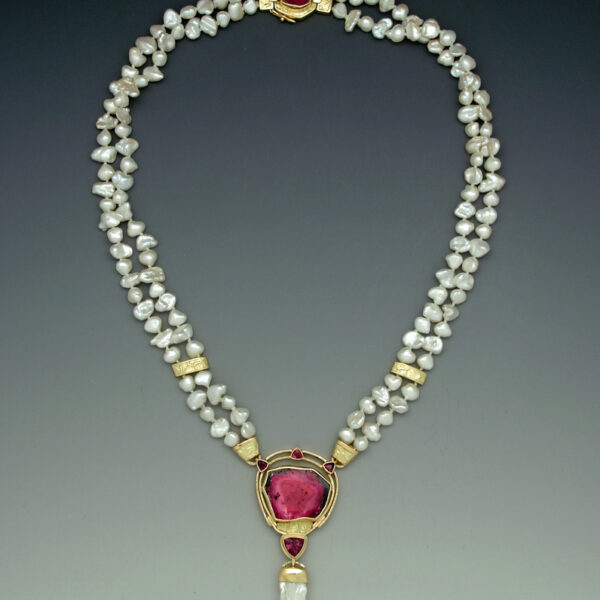 Madagascar Tourmaline and Pearl Necklace | Diane Egbert