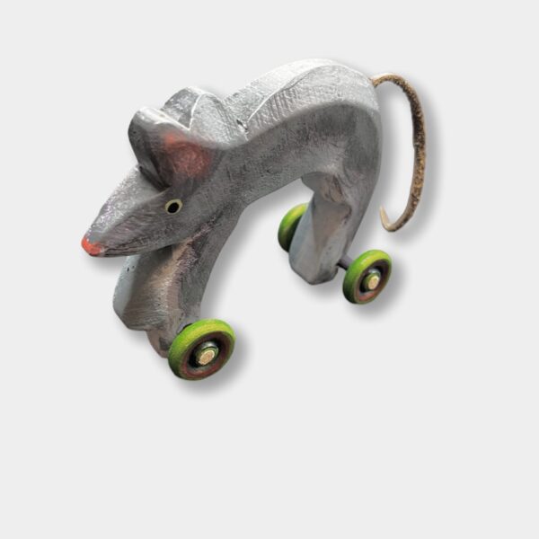 Slinking Mouse - Green Wheels I Dona Dalton