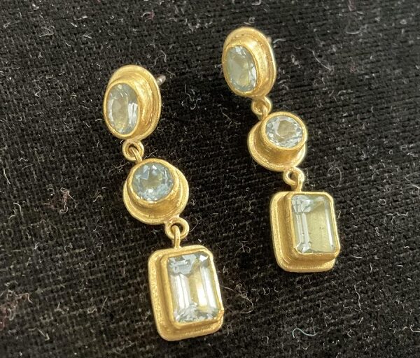 Aqua Dangle Earrings | Petra Class