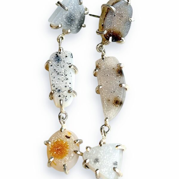 Druzy agates earrings  | Aimee Petkus