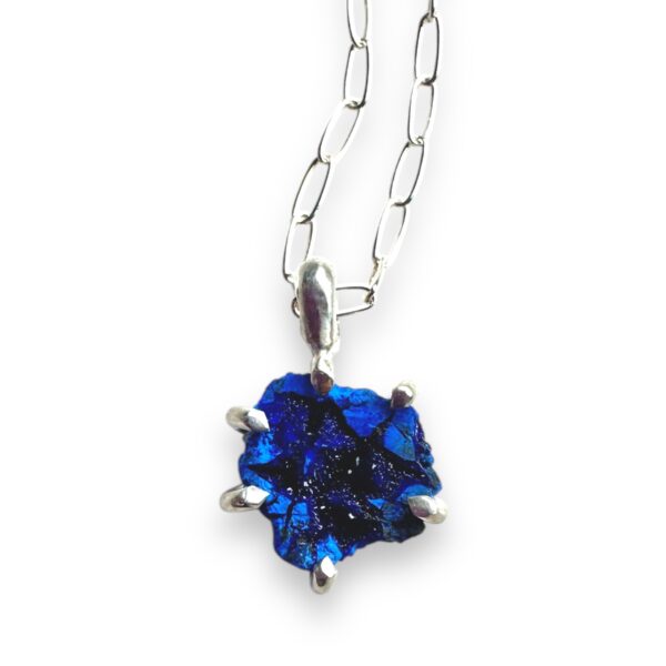 Azurite geode necklace | Aimee Petkus