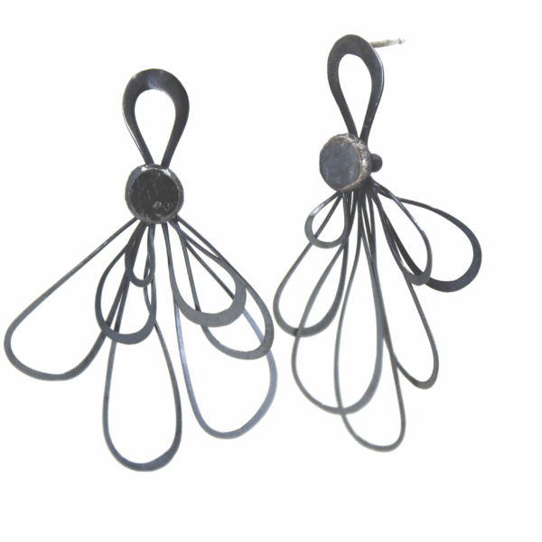 Dark Petal Earrings | Kristine Bolhuis