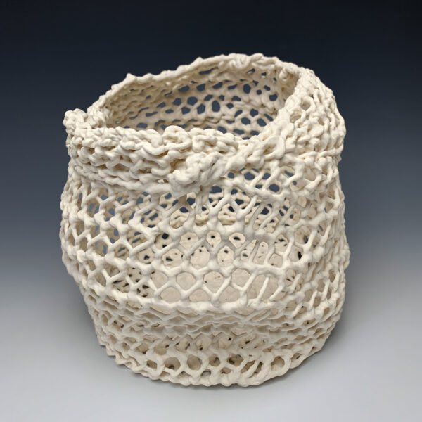 Knit Lace Basket no.1 | Lisa Belsky