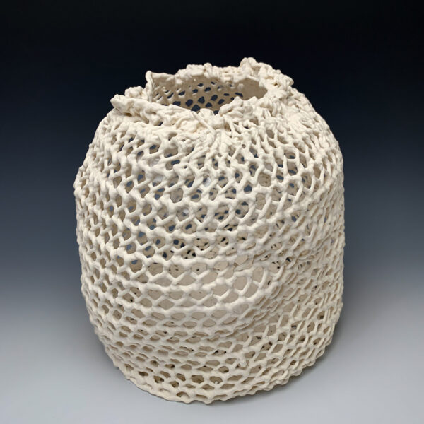 Knit Lace Basket no.2 | Lisa Belsky