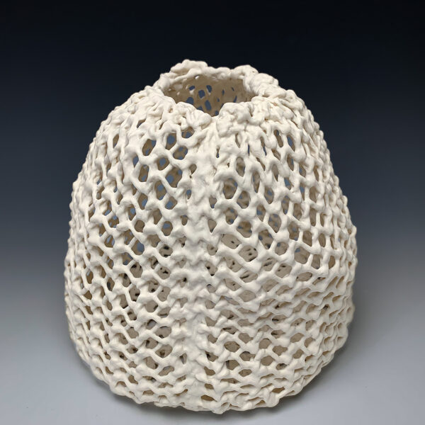 Knit Lace Basket no.3 | Lisa Belsky