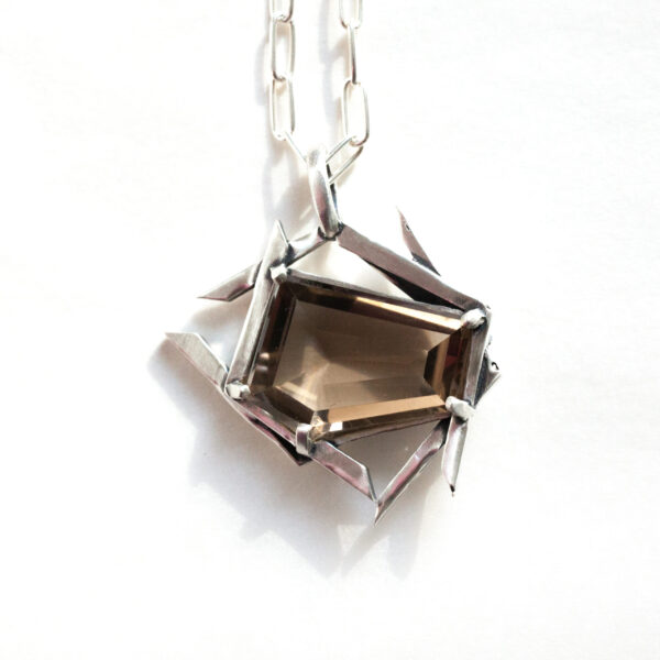Quartz Pentagonal Necklace
