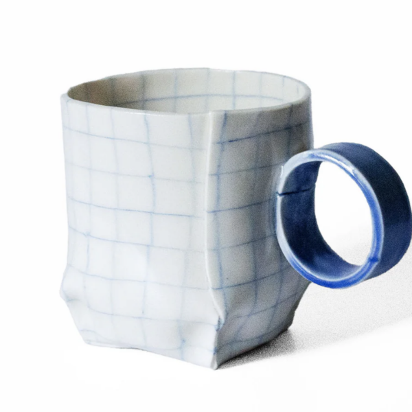 Nerikomi Check Pattern Original Mug | Saori Matsushita