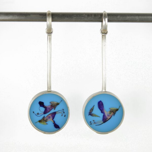 Round earrings - navy | Andrea Haffner