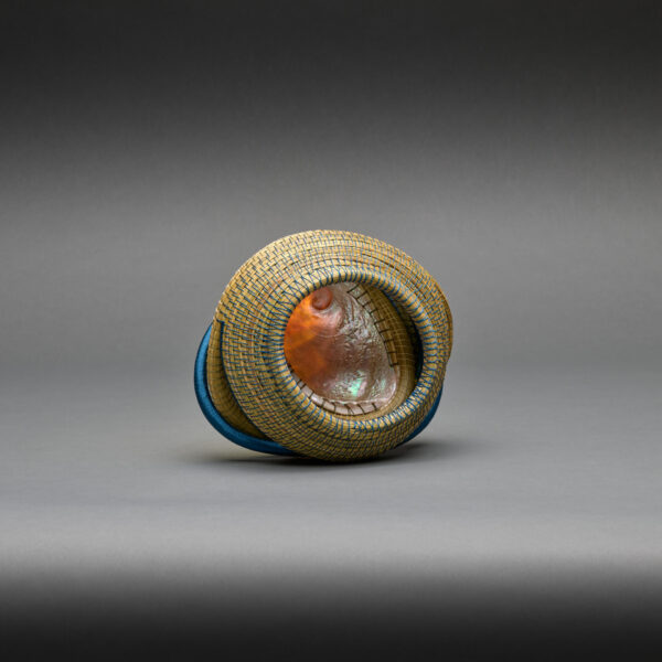 #1430 | White Abalone with Blue | Debora Muhl