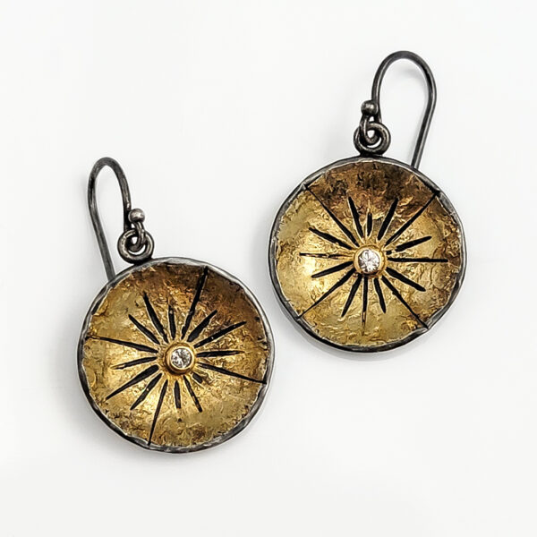 Big Bang Golden Nova Dangle Earrings | Melissa Hampton