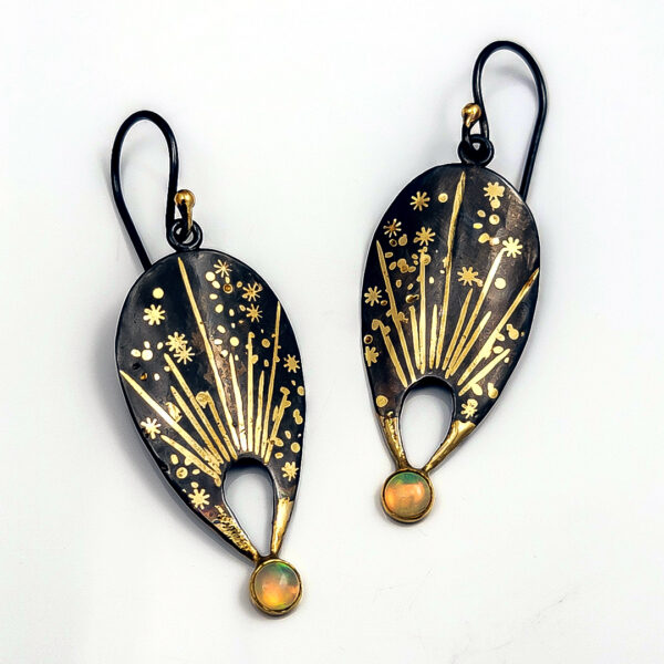 Genesis Star Dial Dangle Earrings | Melissa Hampton