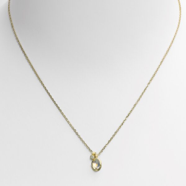 Small Hammered Halo Necklace | Cheryl Rydmark