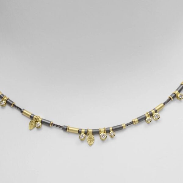 8 Diamond Oxidized Necklace | Cheryl Rydmark