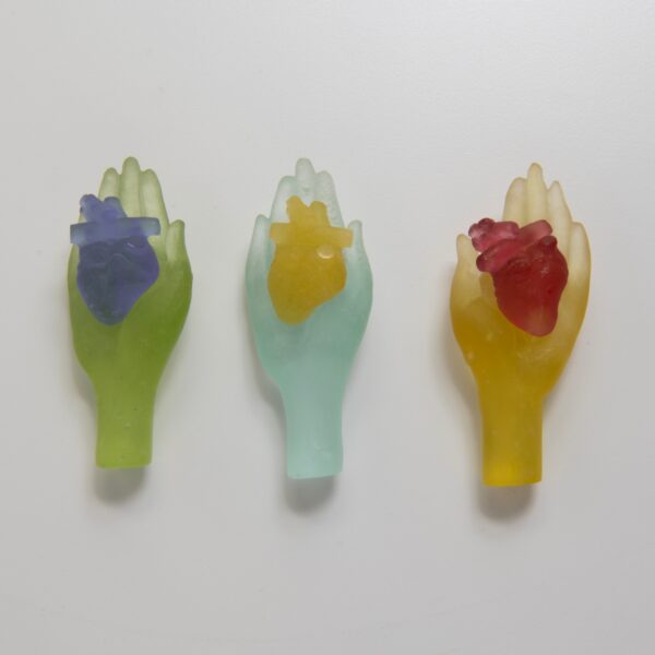 Heart-in-Hand (green hand / hyacinth heart) | Anna Boothe