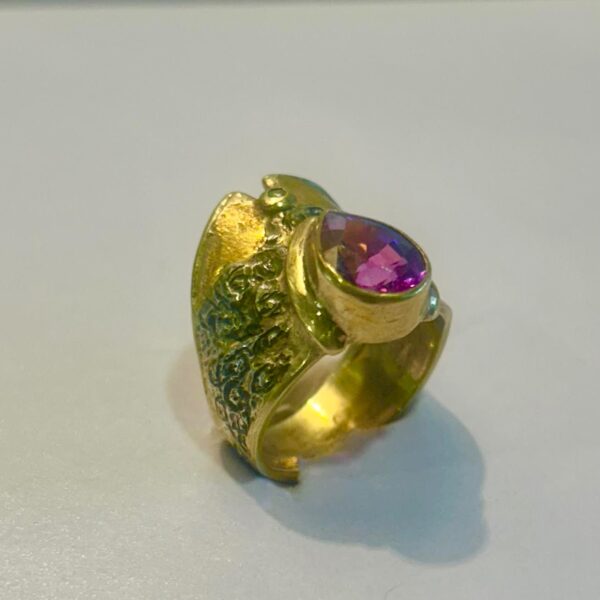 Ring, Rasperry Topaz & Diamond | Marne Ryan