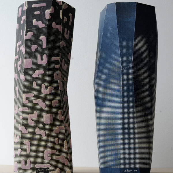 Untitled (grey cube field taiwan vase) | Yonatan Hopp