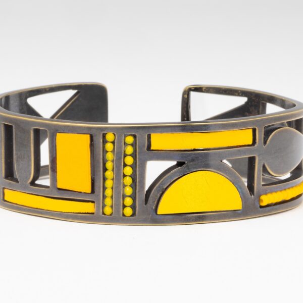 Geo Yellow Cuff | Mardi Jo Cohen